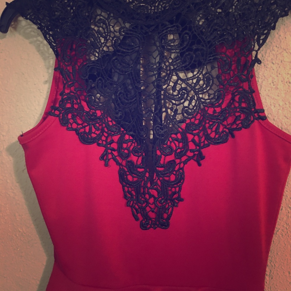 Body central red dress